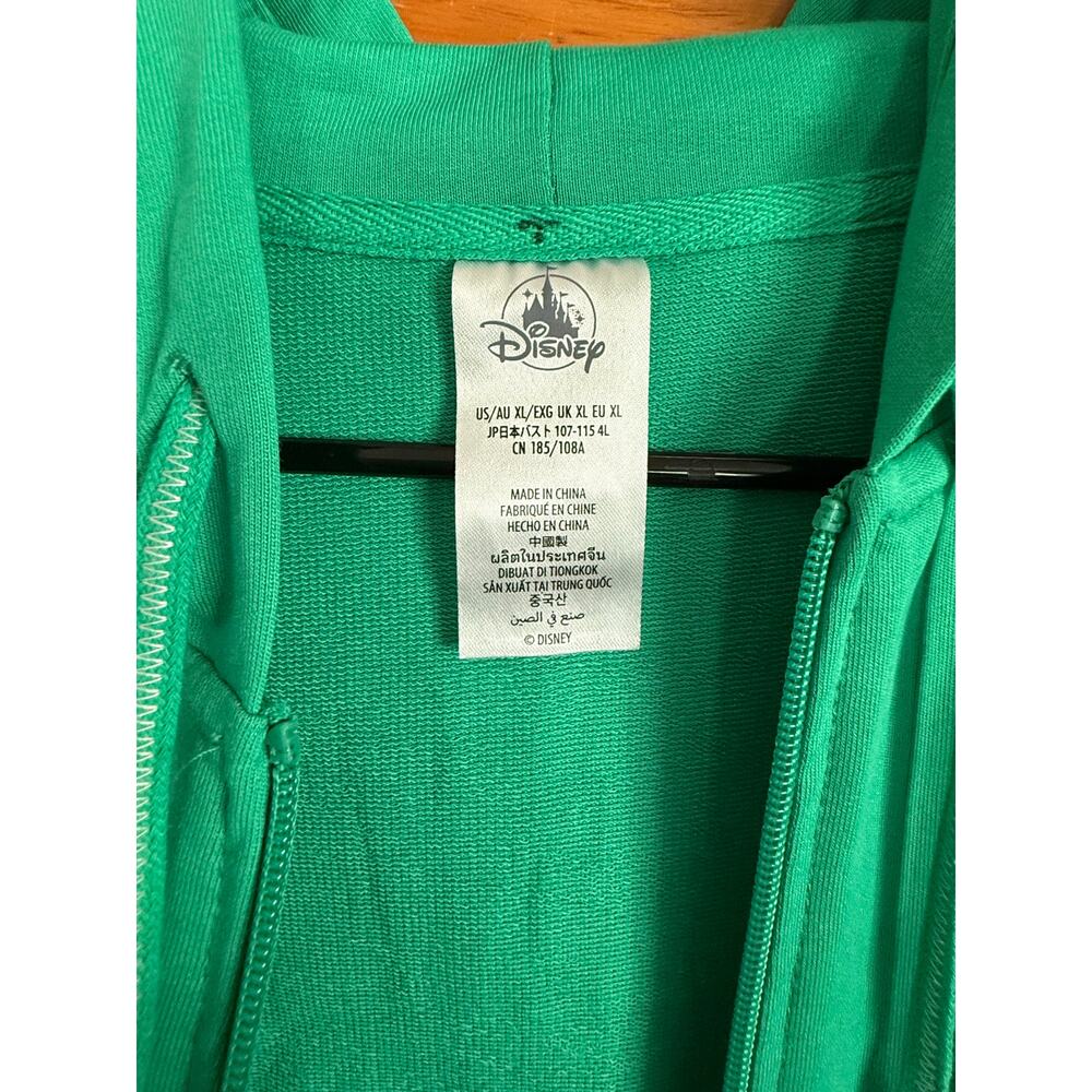 NWT Disney Parks Kaleidoscope Varsity Zip Hoodie - Green XL - Picture 7 of 11